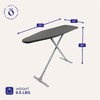 Homz T-Leg Clothes Ironing Board, Portable Compact Foldable Standard Size
