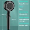 Shower Head with Hose 2 m Black Shower Head with