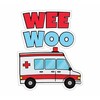 Wee Woo Ambulance Funny Paramedic - Sticker Graphic - Decal