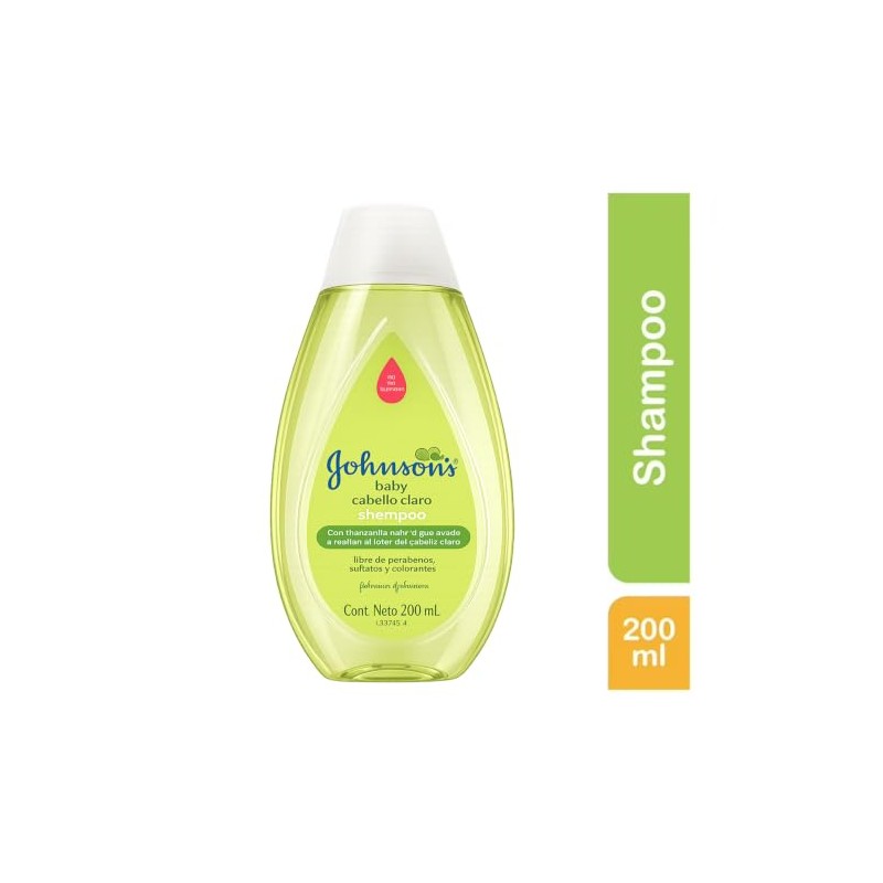 Shampoo Johnson’s Baby, Cabello Claro 200 ml