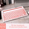 Attoe Dual Channel Multi-Device Universal Cute Wireless Bluetooth Keyboard Portable