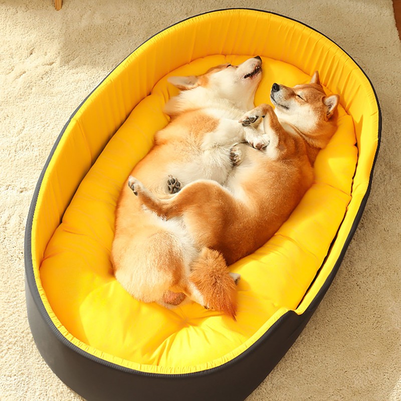 Pet Nest Bed Large Space Soft Comfortable Warm Pet Sleeping