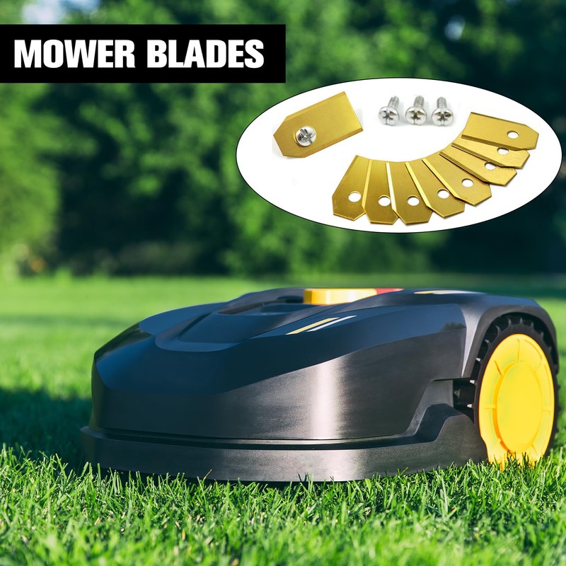 kiki fancy Robot Lawnmower Blades, 30pcs Stainless Steel Spare Blades