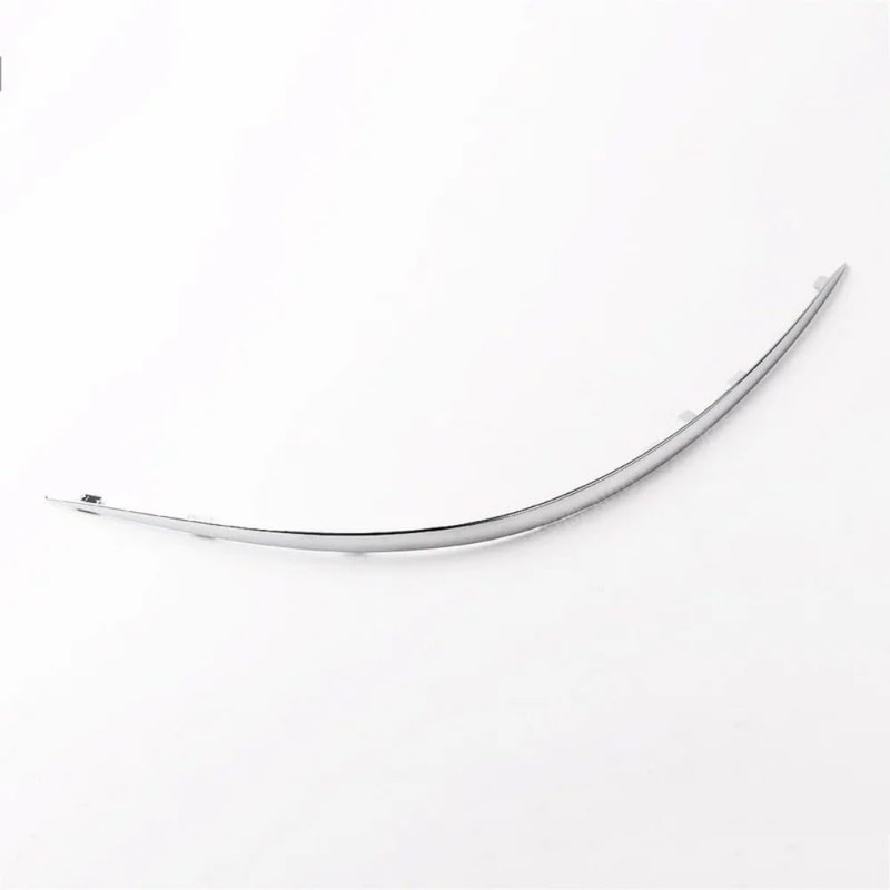 2PCS Car Front Bumper Molding Chrome Strip Trim Cover Left