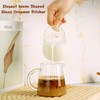 Loscarol 2 Pcs Creamer Pitcher, Elegant Wave Shaped Glass Milk
