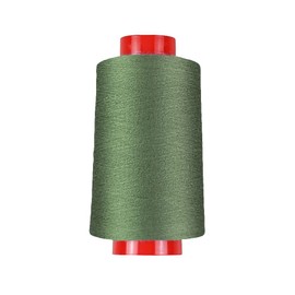 Overlock Thread in 80 Colours, 4000 m Cones, Overlock Sewing Thread in Industrial Quality (0574 - Khaki Green II)