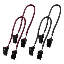 GSHLLO 4 Pcs Adjustable Hat Strap Clip Keeper Windproof Sun Hat Clips Holder Fishing Baseball Cap Clips Outdoor Camping Cap Clip Sports Hat Lanyard String Clip Retainer for Golfing