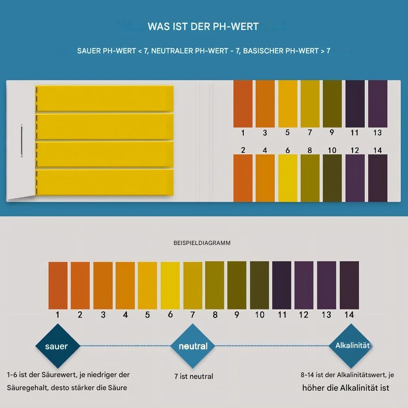 Varile PH Test Universal Indicator with 80 Test Strips, pH