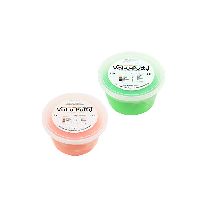 Val-u-Putty Exercise Putty - Orange, Lime - 1 LB Each