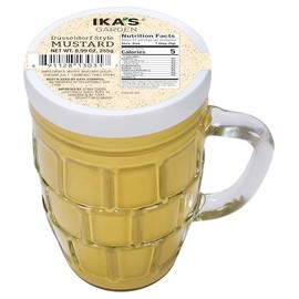 Ika’s Garden Düsseldorf Style Mustard – Smooth & Spicy German Mustard in Reusable Beer Mug, 8.99 oz – BPA-Free Jar, Product of Germany (Pack of 2)