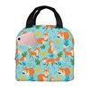Majoug Fox - Bolsa de almuerzo portátil para mujer, impermeable,
