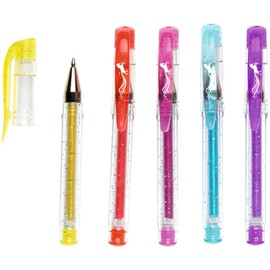 moses. Einhorn Glittergelstifte, 6 Stifte mit Glitter zum Malen, Basteln, Dekorieren, Beschriften für Briefe, Notizbücher, Kalendereinträge für Kinder