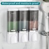 3-in-1 Shower Soap Dispenser, 3×500 ml Shampoo and Conditioner Dispenser