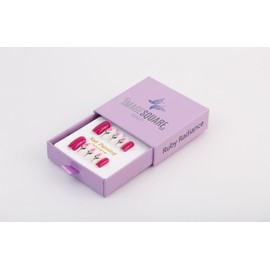 Image Square Beauty Press-On Nails (Ruby Radiance, Medium)