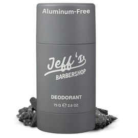 Jeff's Barbershop Jef'S Barbershop Desodorante de Carbón Libre de Aluminio para Hombres y Mujeres, Aroma Fresco - Natural, No Tóxico y Seguro para Piel Sensible - Desintoxicación Saludable Axila Comba