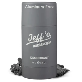 Jeff's Barbershop Jef'S Barbershop Desodorante de Carbón Libre de Aluminio para Hombres y Mujeres, Aroma Fresco - Natural, No Tóxico y Seguro para Piel Sensible - Desintoxicación Saludable Axila Comba