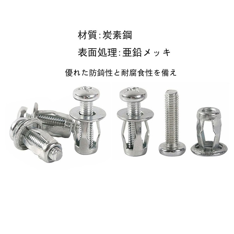 BRIIKPP Rivet Nuts (M4x20) Petal Nuts Expansion Nuts for Hollow