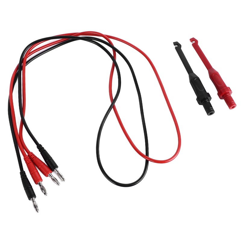 4mm Dual Banana Plug Test Leads with Repair Testing Hooks
