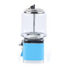 Vending Machine, Classic Gumball Bank, Bulk Vending Gumball Candy Machine, Countertop Treat Dispenser, Metal, W/Locks and Keys, Baffle, 16inch (Blue)