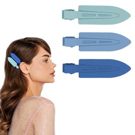 GGUFAY Gradient Hair Clip 9 Pieces Hair Clips Simple Y2K Headpiece with Round Hair Accessories Gradient 3 Colors (Green)