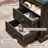 FONTOI Farmhouse Nightstand, End Table with Drawers, End Table with
