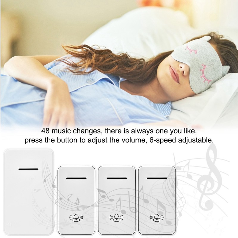 Home Wireless Battery operated Doorbell Waterproof Three to One Doorbell
