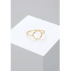 Elli Premium 0610791915 Women's Statement Rings, Gold