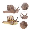 Sosoport 2sets Unique Mini Snail Figure Model Durable Plastic Snail