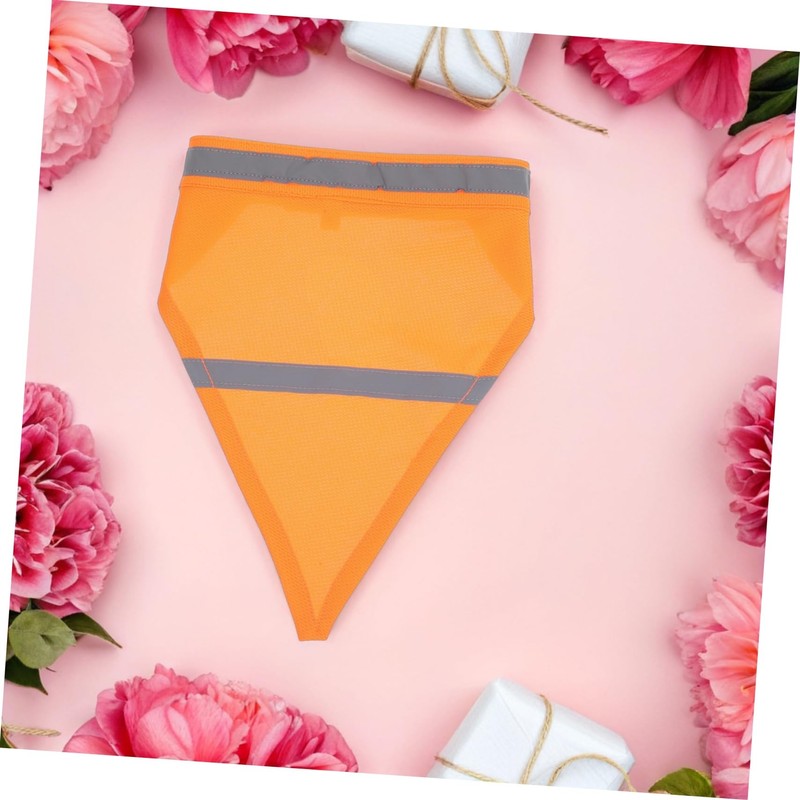 VICASKY 2pcs Reflective Pet Bandana High Visibility Triangle Scarf for