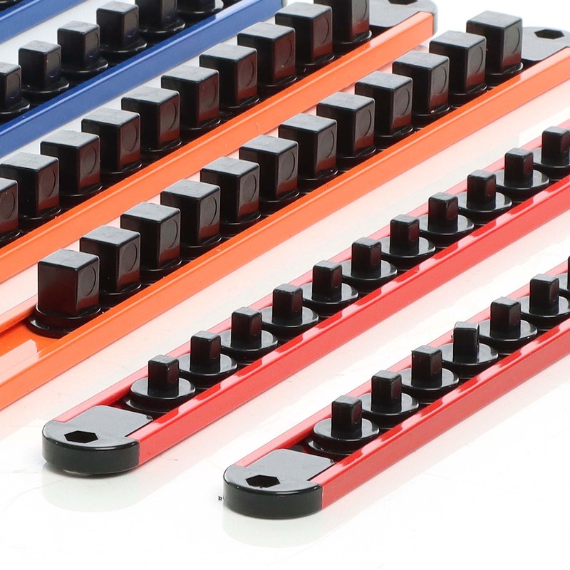 XPOtool Socket Spanner Organiser Pack of 6 360° Rotatable ABS