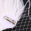 GENBREE Flapper Headband Wedding White Feather Hair Clip Rhinestone Feather