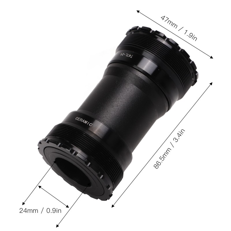 T47 Bicycle Bottom Bracket 24mm Bike Bottom Bracket with Ceramic