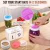 4 Pack Mason Jar Fermentation Lids with Date Dial, 4