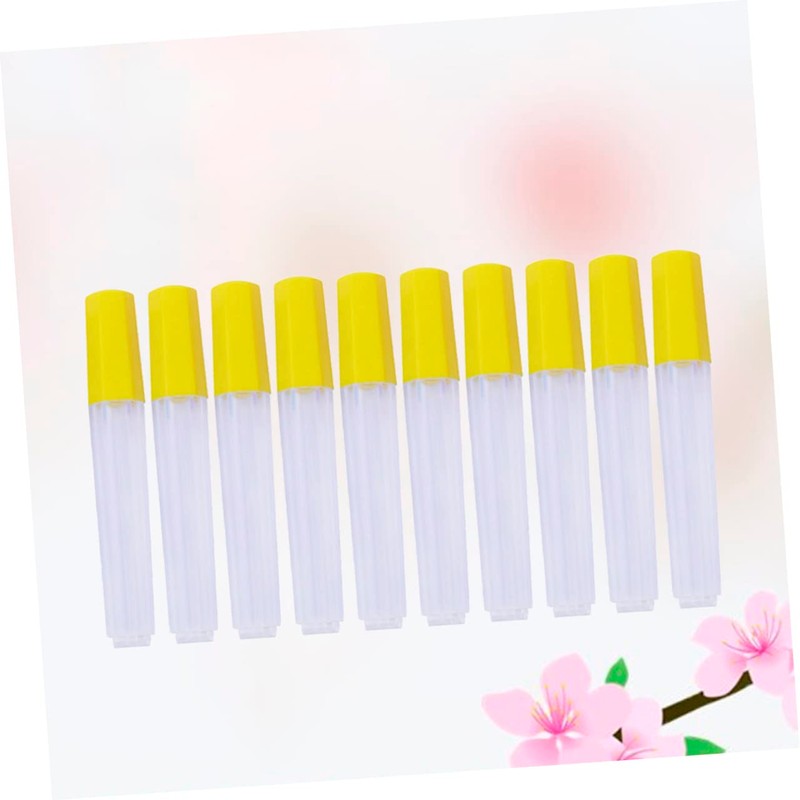 LIFKOME 10pcs Transparent Sealed Tube Needle Holder Storage Bottles for