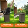 Kopuncare Dog Poop Trash Can Outside, 5 L Metal Dog