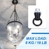 PATIKIL 18Lb Load Lamp Female Loop Holder, 2 Set Lifting