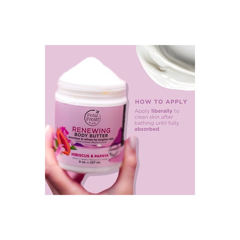 Petal Fresh Body Butter, Hibisco y Papaya, 8 onzas