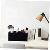 TEHAUX Desktop Acrylic Makeup Brush Holder Compartment Organizer for Vanity