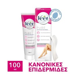 Veet Pure Depilatory Cream for Normal Skin, 100ml