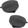 Front Bumper Right & Left Pair Blank Tow Towing Eye