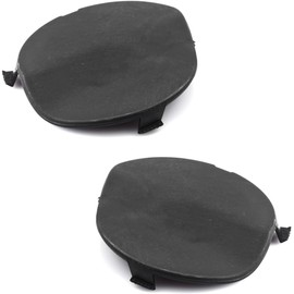 Front Bumper Right & Left Pair Blank Tow Towing Eye Cover Black FOR FORD TRANSIT CONNECT (2009-2013) 5028672, 5028673