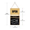 Double-Sided OPEN/CLOSED Sign with Message Board,Ideal for Retail, Restaurants, Bars