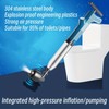 Highpressure Stainless Steel Plunger Set for Efficient Toilet Dredging -