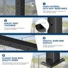 Gyykzz 36" Cable Railing Post, Adjustable Top Level Drilled Railing