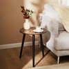 Apicizon Small Round Side Table, Nightstand End Table for Small