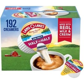 Generic Coffee Creamer Singles, Half and Half Creamer Singles, (192 Count)