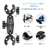 PULUZ Double Head Strong Clamp, Aluminum Alloy Universal Ball Head