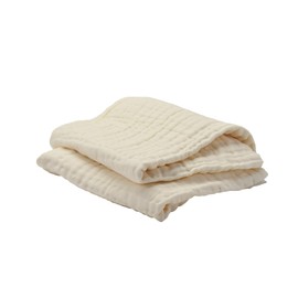 Earl Style 6 Layer Gauze Towel, Light Beige, 41.3 x 41.3 inches (105 x 105 cm), Baby Bath Towel, Swaddle, Gauze Gauze