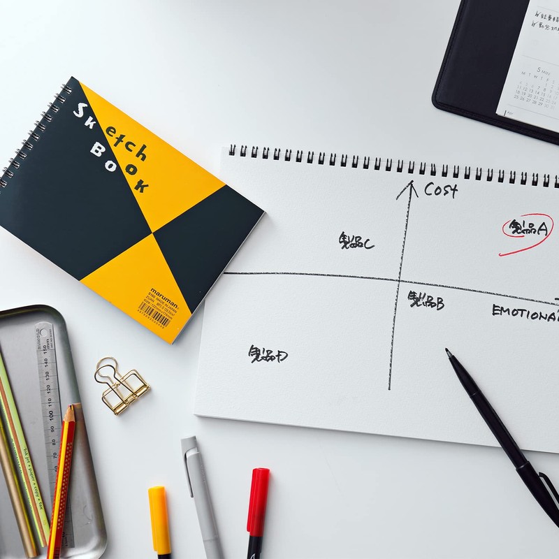 maruman Sketchbook, Drafting Printing Series, Regular Drawing Paper 24 Pages