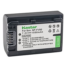 Kastar Battery for Sony NP-FV50 NP-FV40 NP-FV30 and Sony AX53 CX675/B CX455/B CX220 CX230 CX290 CX330 CX380 CX430V CX900 PJ200 PJ230 PJ340 PJ380 PJ430V PJ540 PJ650V PV790V PJ810 TD30V AX100 Camcorder